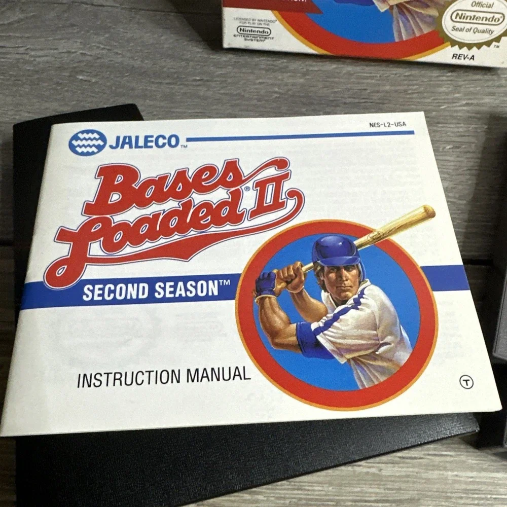 Bases Loaded II: Second Season Nintendo NES COMPLETE w/ Box manual game‎